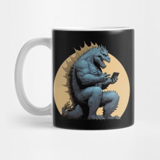 Godzilla Texting Mug